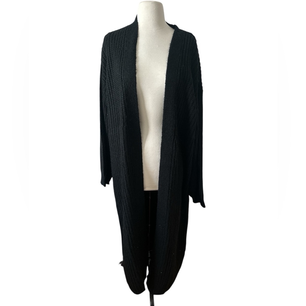 Black Longline Cardigan